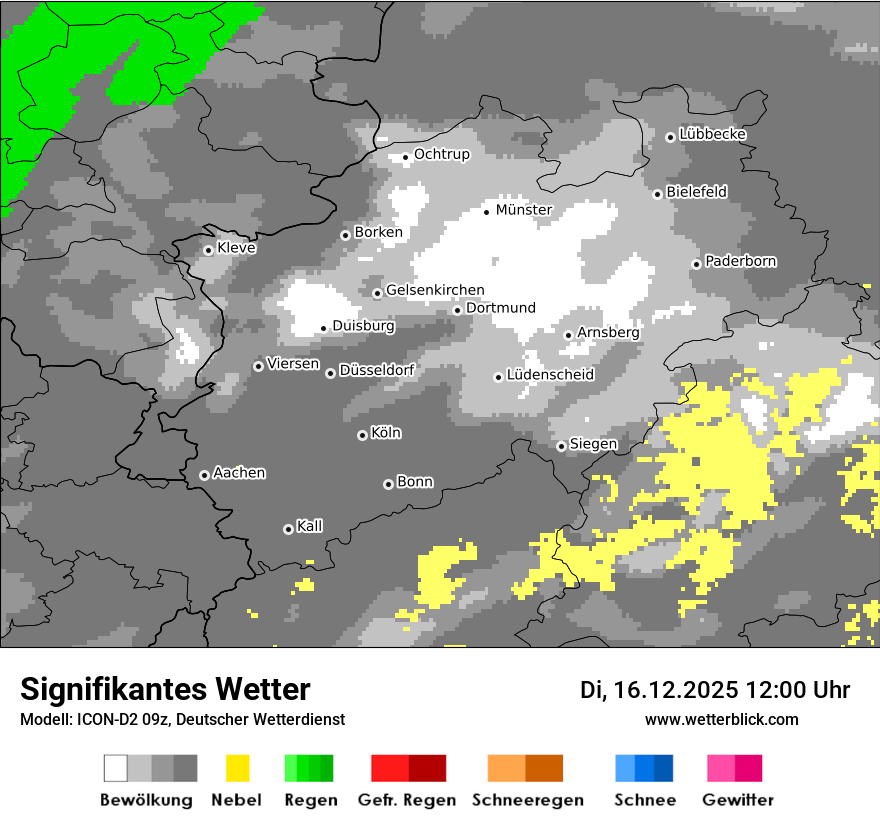 Modellkarten Signifikantes Wetter