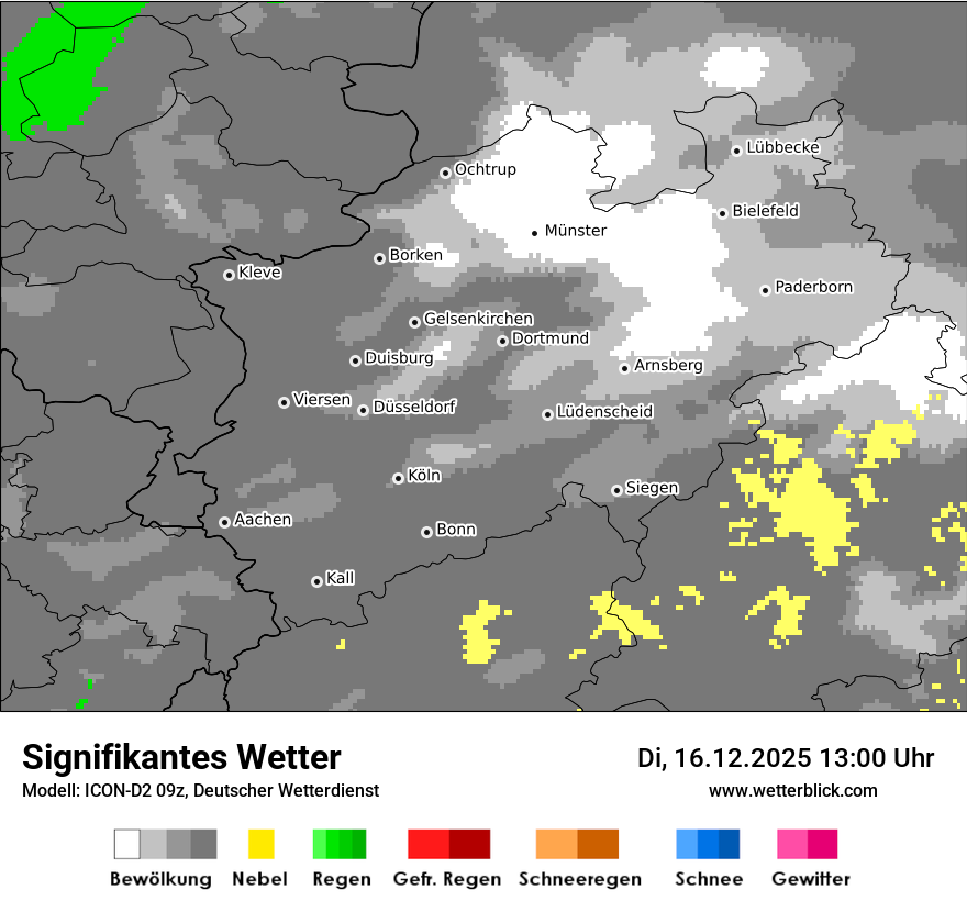 Modellkarten Signifikantes Wetter