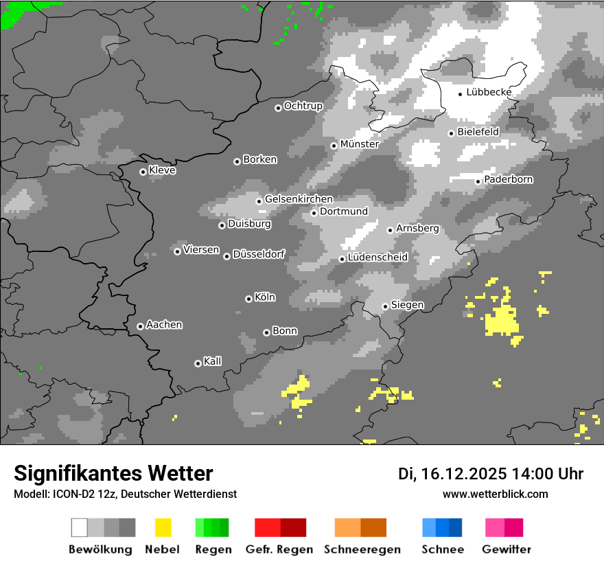 Modellkarten Signifikantes Wetter