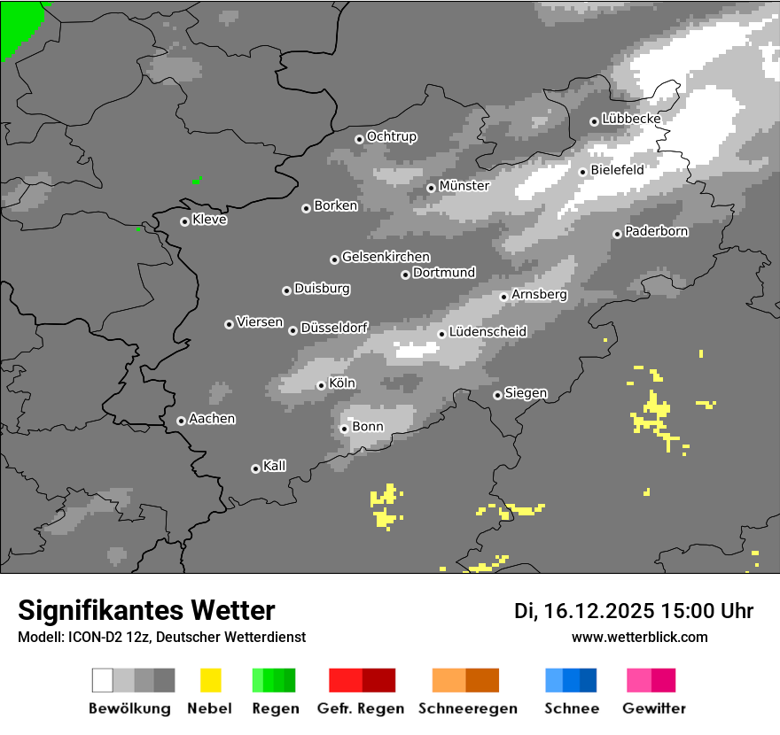 Modellkarten Signifikantes Wetter