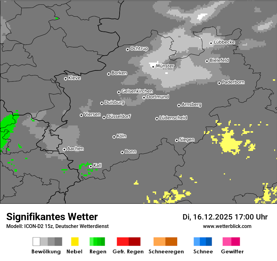 Modellkarten Signifikantes Wetter