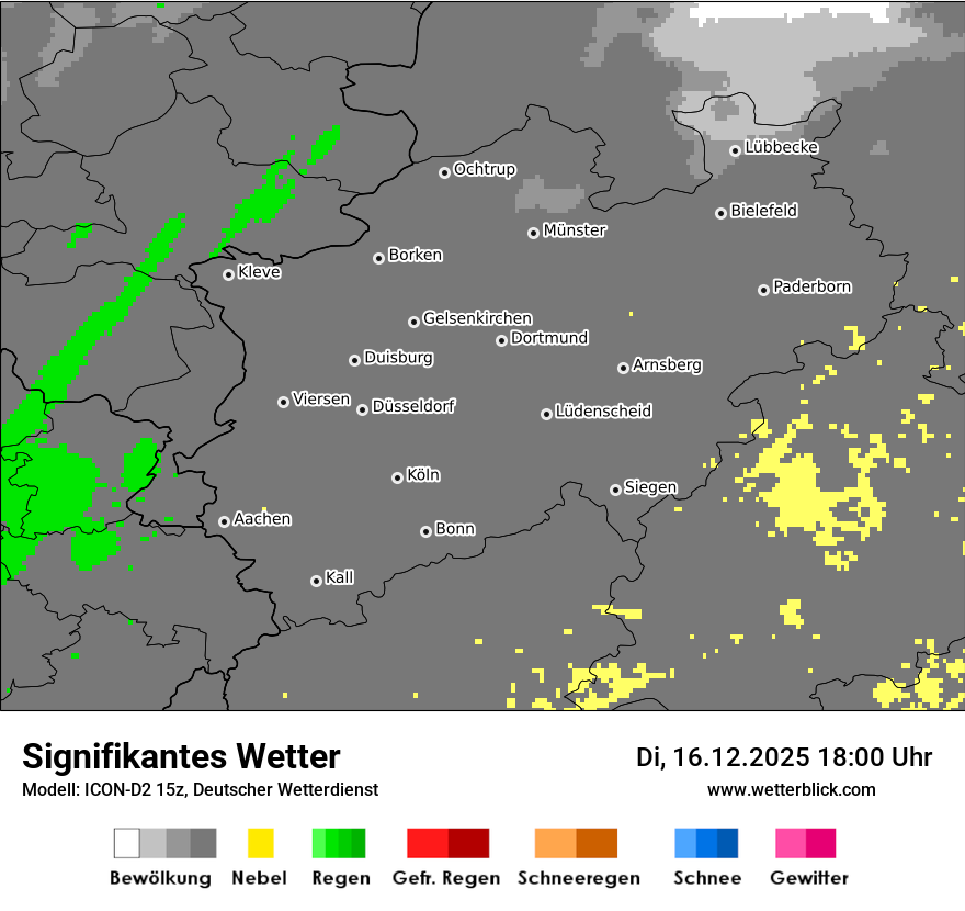 Modellkarten Signifikantes Wetter