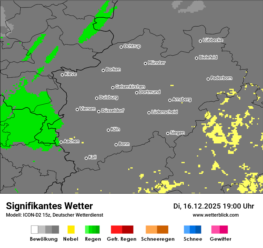 Modellkarten Signifikantes Wetter