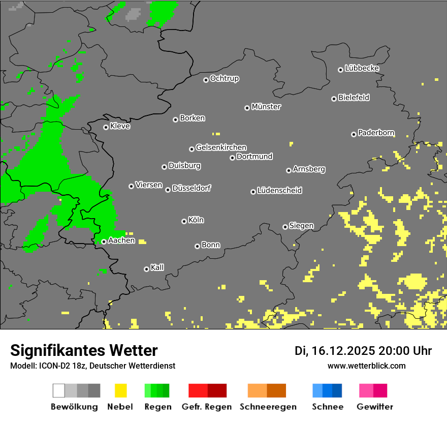 Modellkarten Signifikantes Wetter