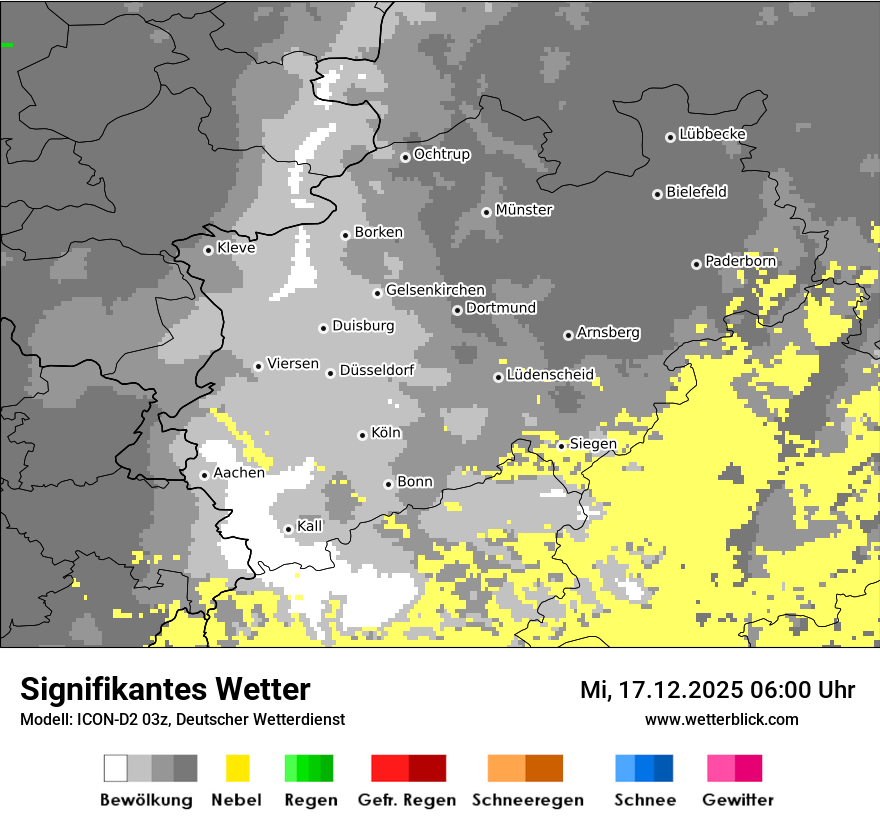 Modellkarten Signifikantes Wetter