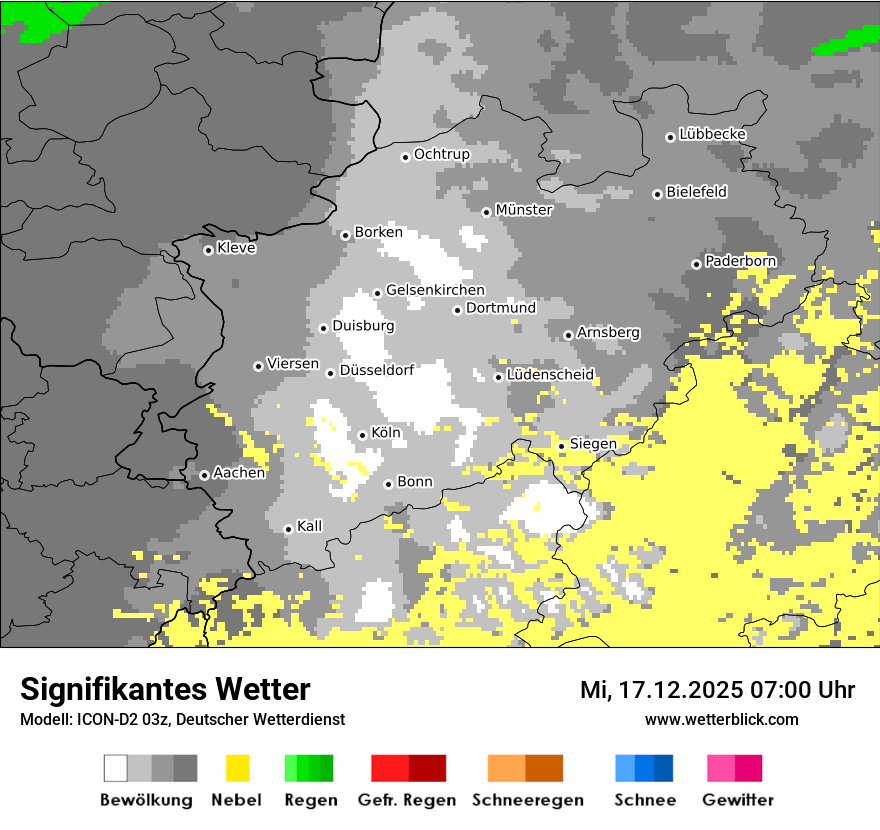 Modellkarten Signifikantes Wetter