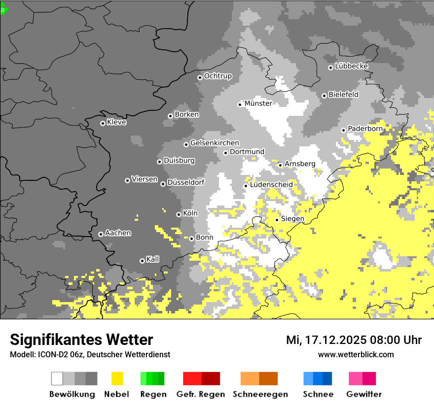 Modellkarten Signifikantes Wetter