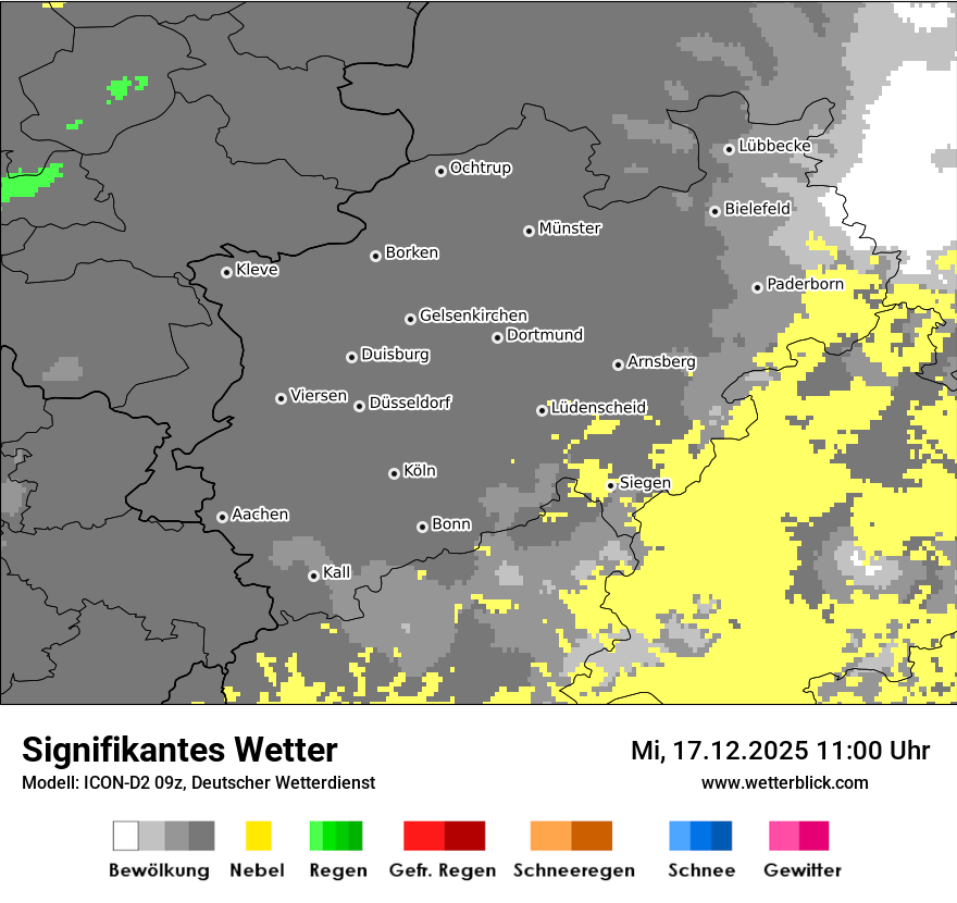 Modellkarten Signifikantes Wetter
