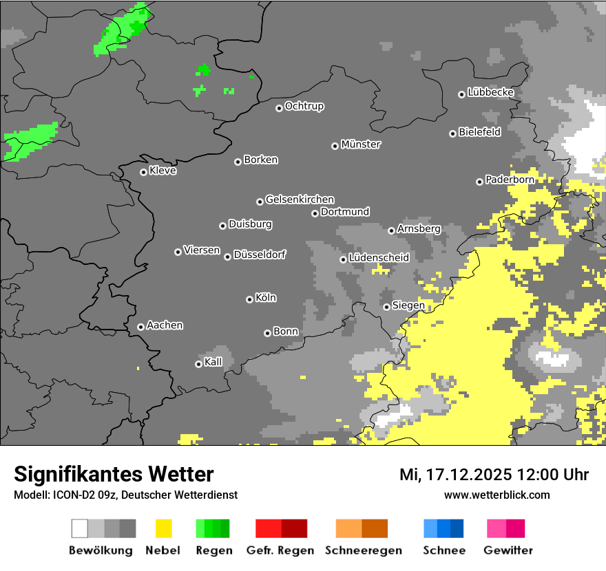 Modellkarten Signifikantes Wetter