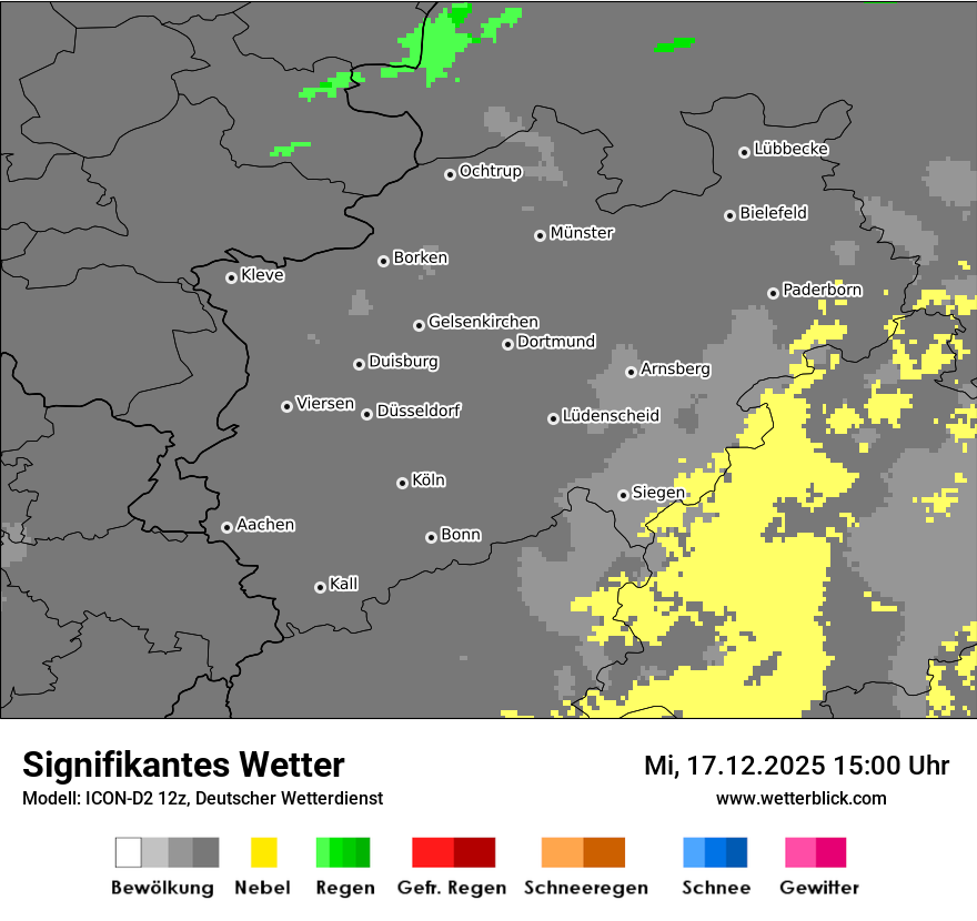 Modellkarten Signifikantes Wetter