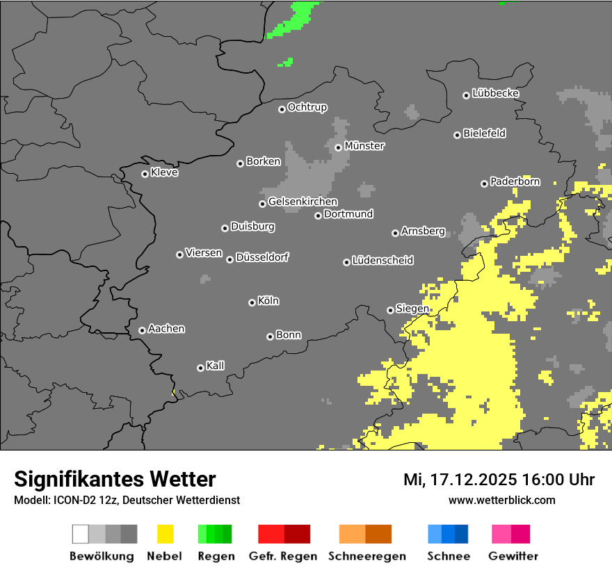 Modellkarten Signifikantes Wetter