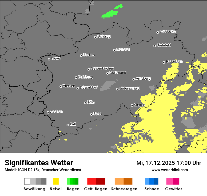 Modellkarten Signifikantes Wetter