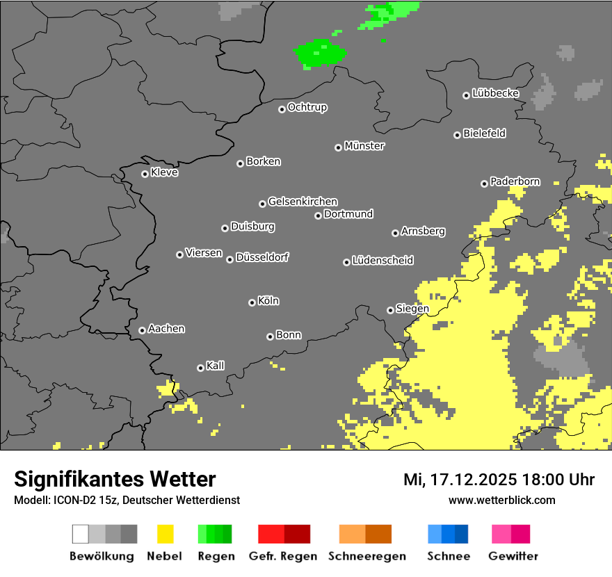 Modellkarten Signifikantes Wetter