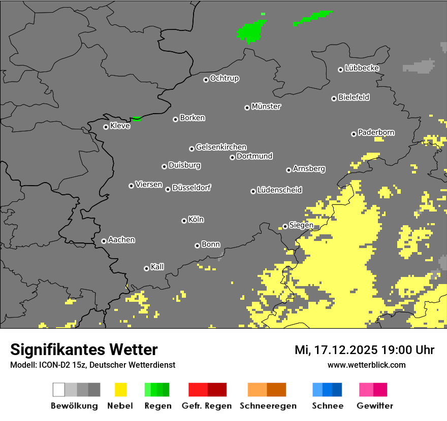 Modellkarten Signifikantes Wetter