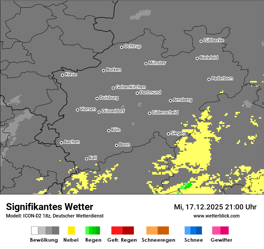 Modellkarten Signifikantes Wetter