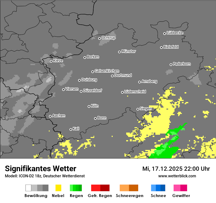 Modellkarten Signifikantes Wetter
