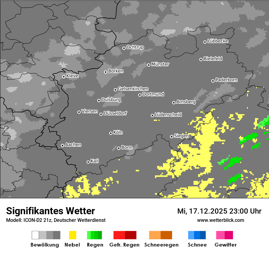 Modellkarten Signifikantes Wetter