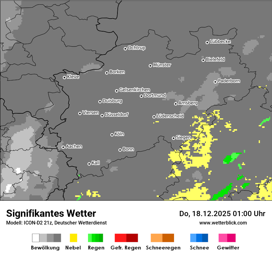 Modellkarten Signifikantes Wetter