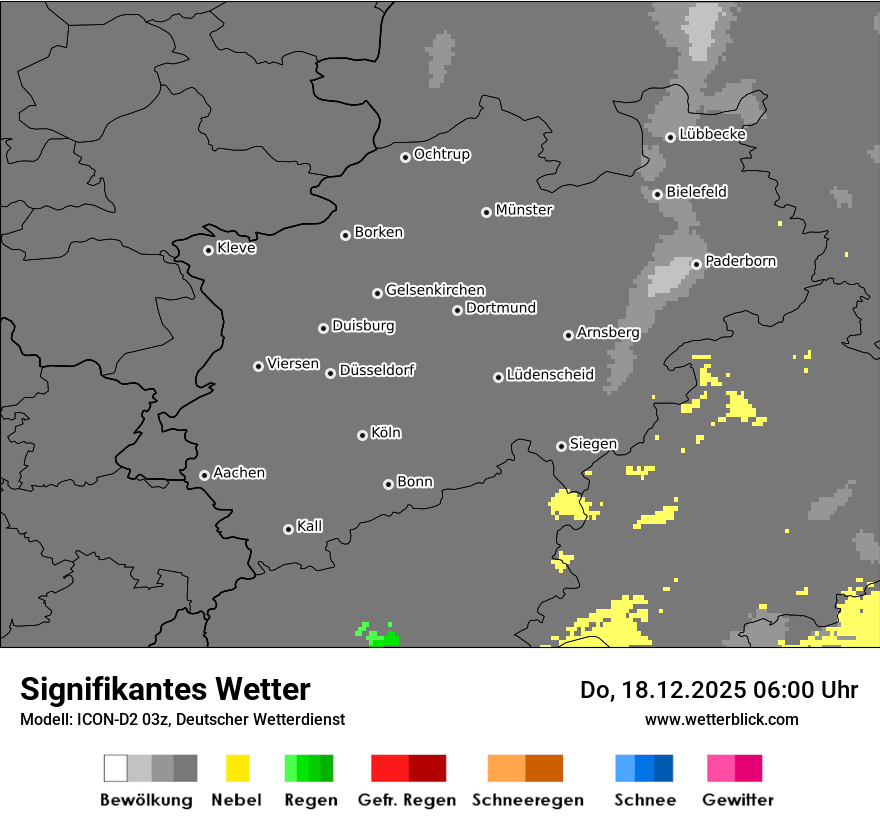 Modellkarten Signifikantes Wetter