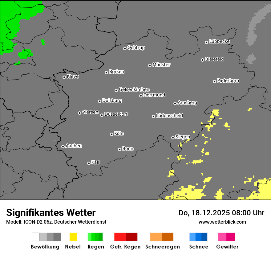 Modellkarten Signifikantes Wetter