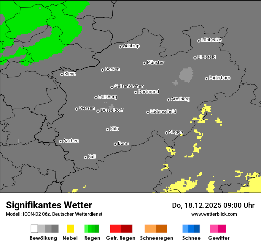 Modellkarten Signifikantes Wetter