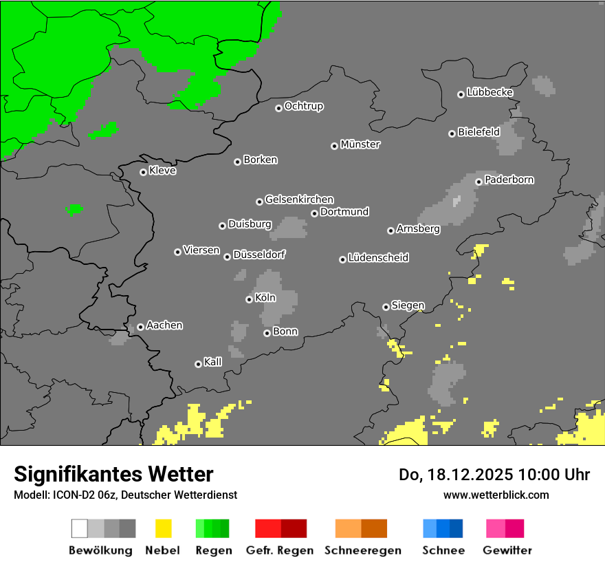 Modellkarten Signifikantes Wetter