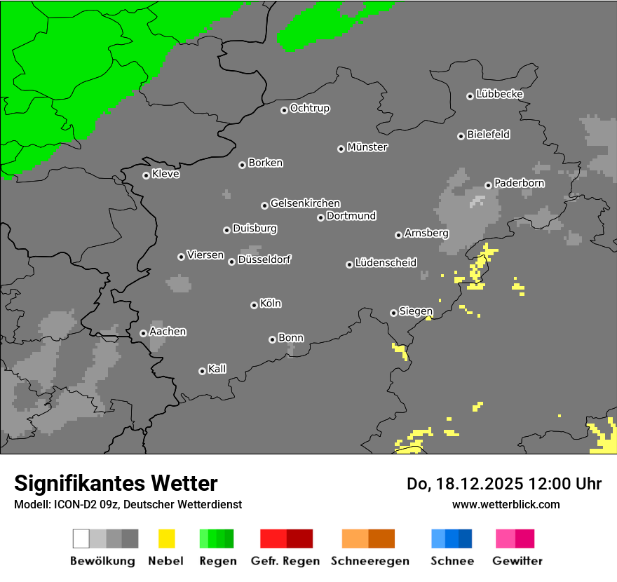 Modellkarten Signifikantes Wetter