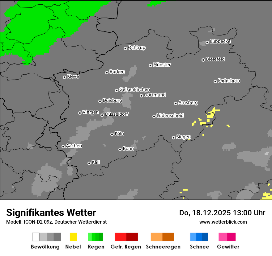 Modellkarten Signifikantes Wetter