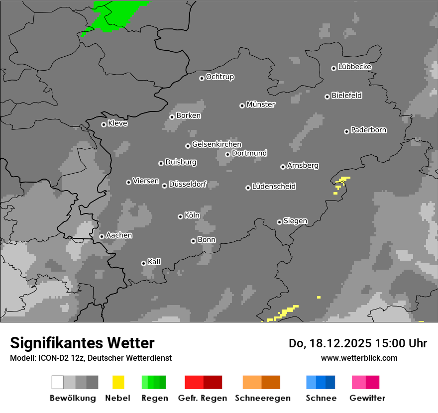 Modellkarten Signifikantes Wetter