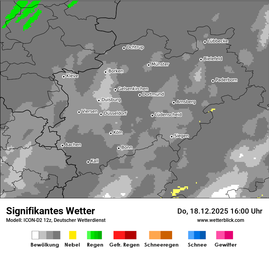 Modellkarten Signifikantes Wetter