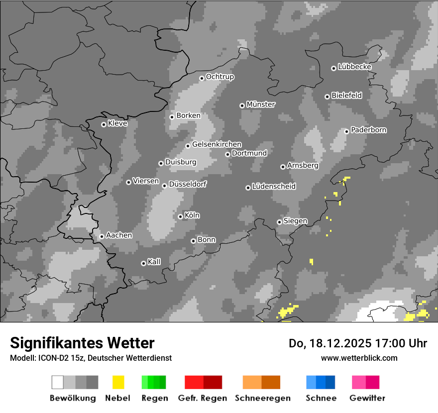 Modellkarten Signifikantes Wetter