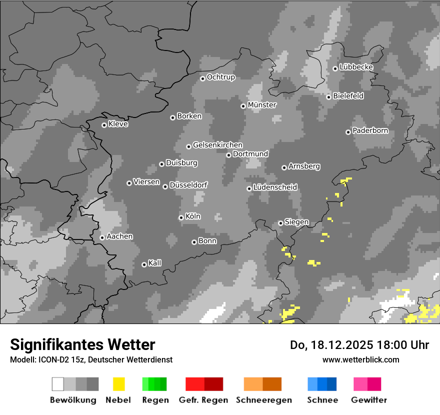 Modellkarten Signifikantes Wetter