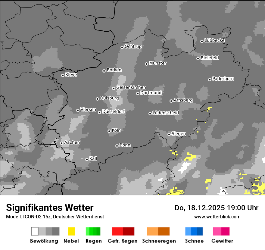 Modellkarten Signifikantes Wetter