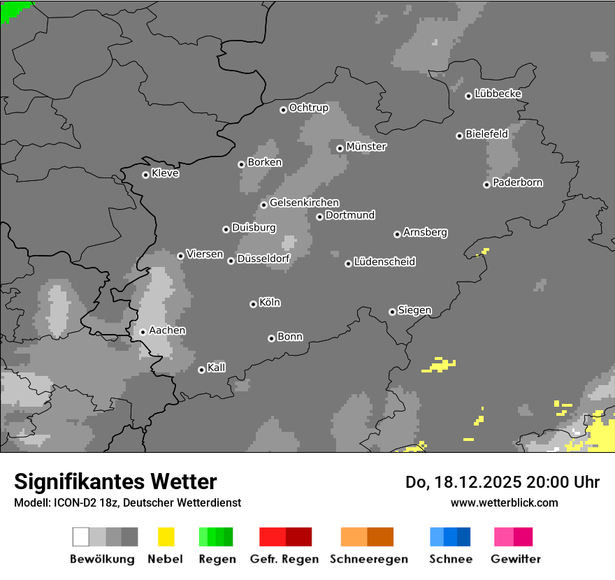 Modellkarten Signifikantes Wetter