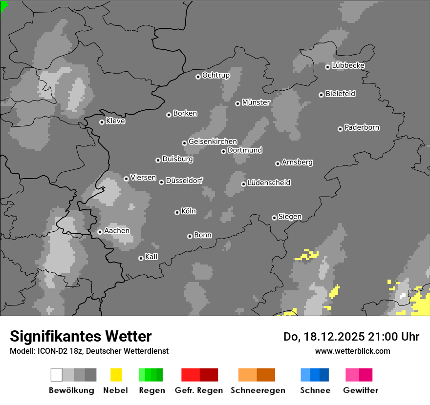 Modellkarten Signifikantes Wetter