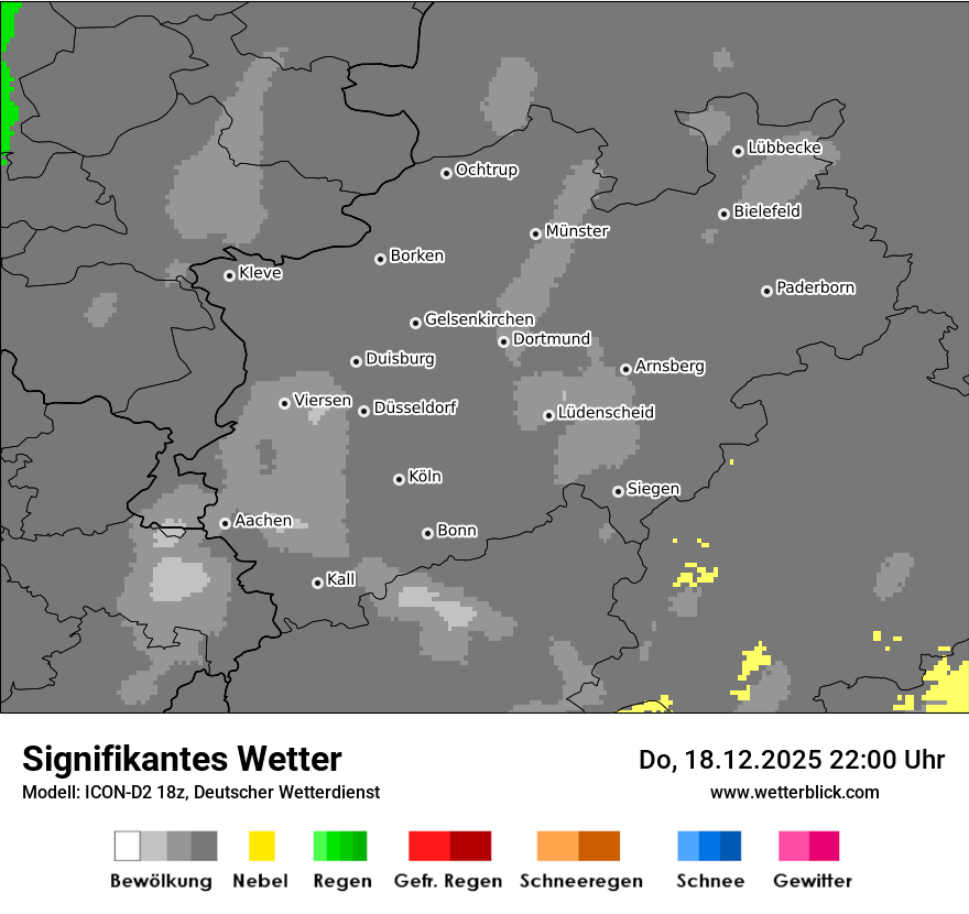 Modellkarten Signifikantes Wetter