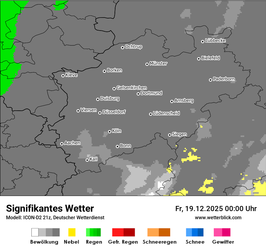 Modellkarten Signifikantes Wetter