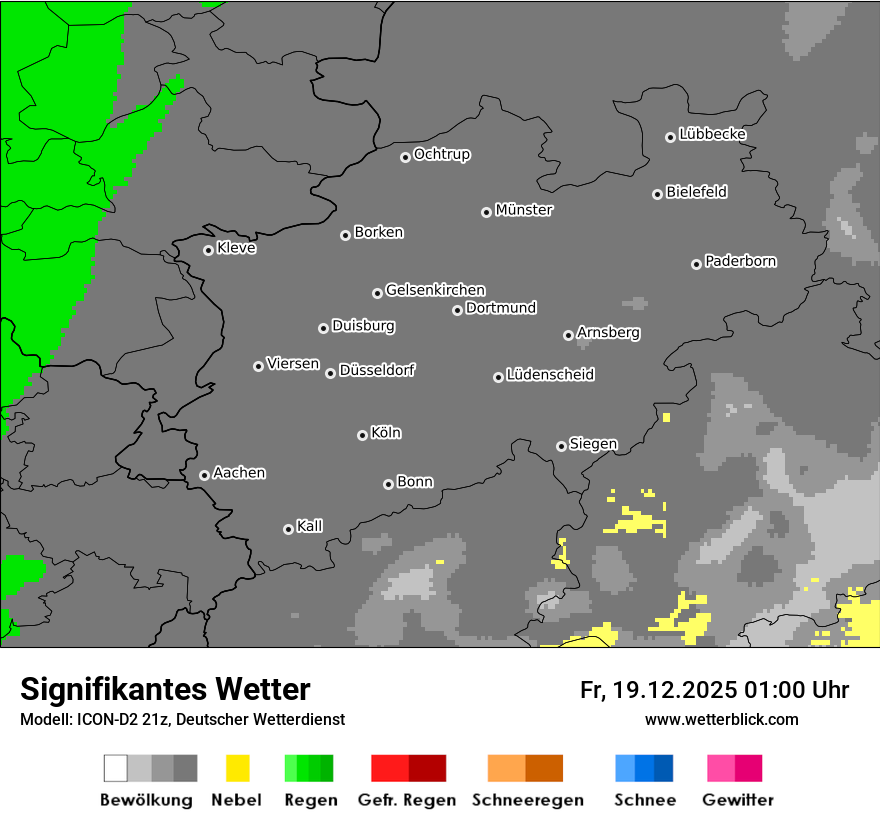 Modellkarten Signifikantes Wetter