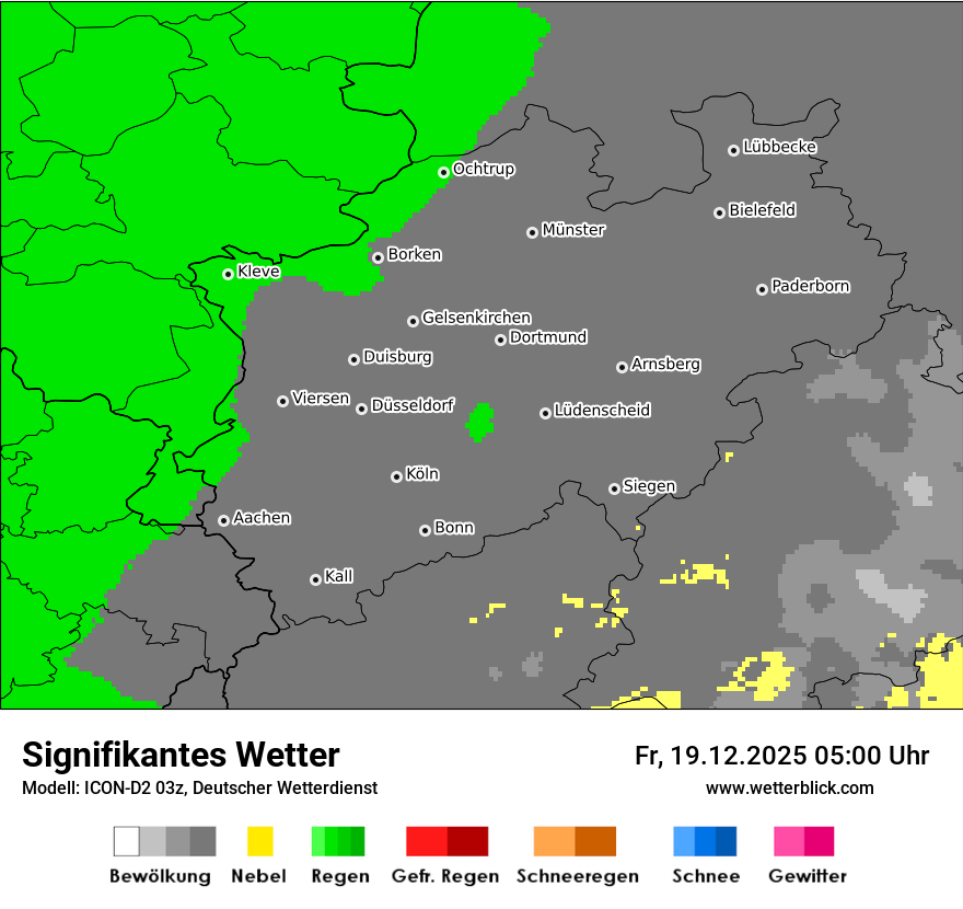 Modellkarten Signifikantes Wetter
