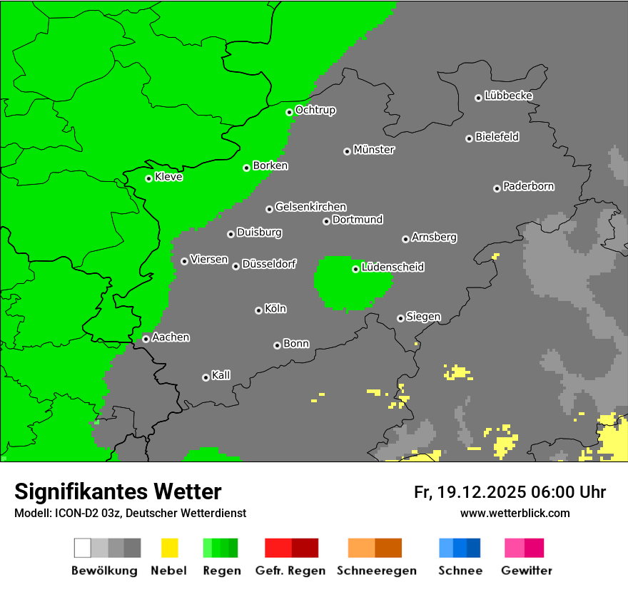 Modellkarten Signifikantes Wetter