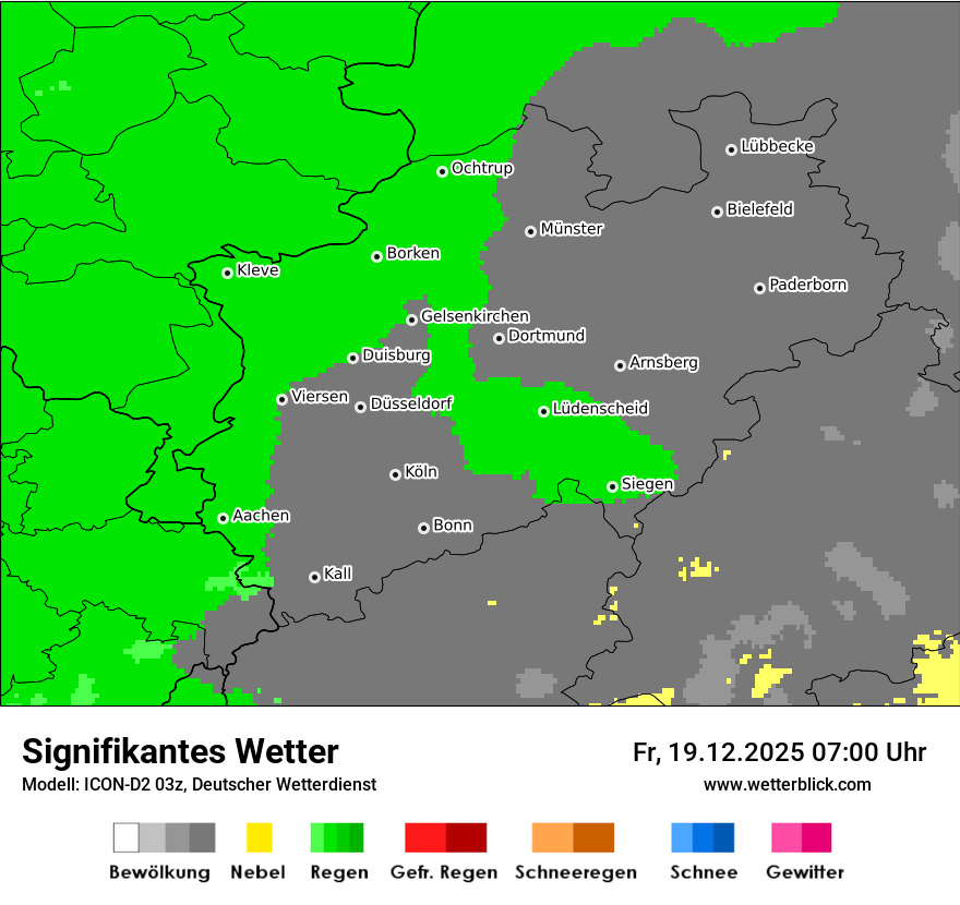 Modellkarten Signifikantes Wetter