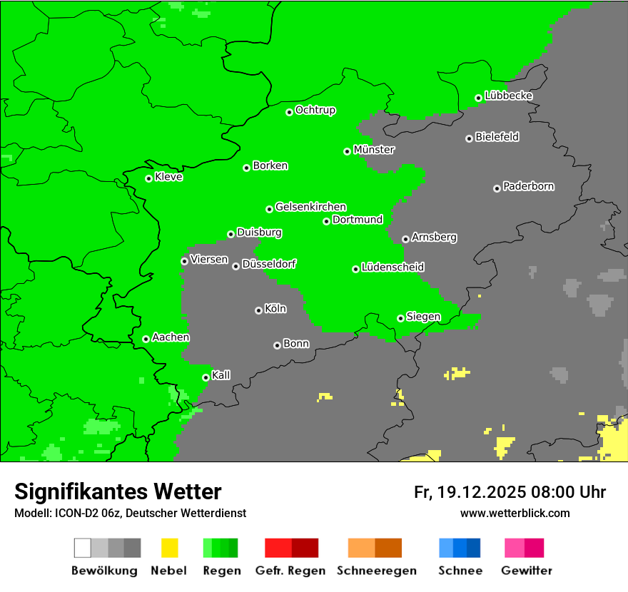 Modellkarten Signifikantes Wetter