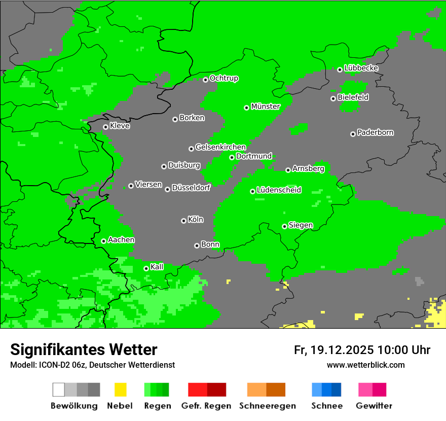 Modellkarten Signifikantes Wetter