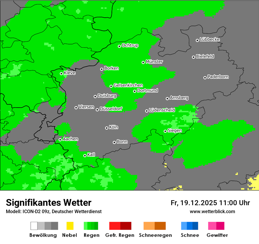 Modellkarten Signifikantes Wetter