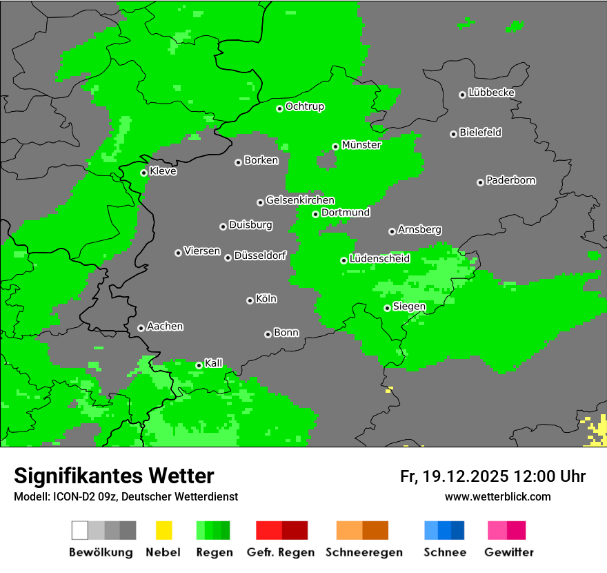 Modellkarten Signifikantes Wetter