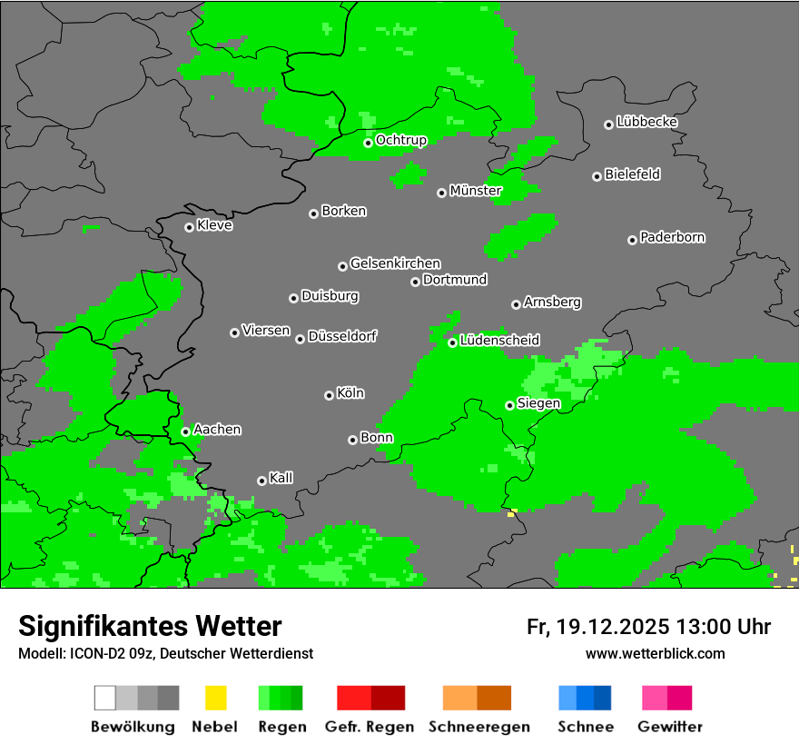 Modellkarten Signifikantes Wetter