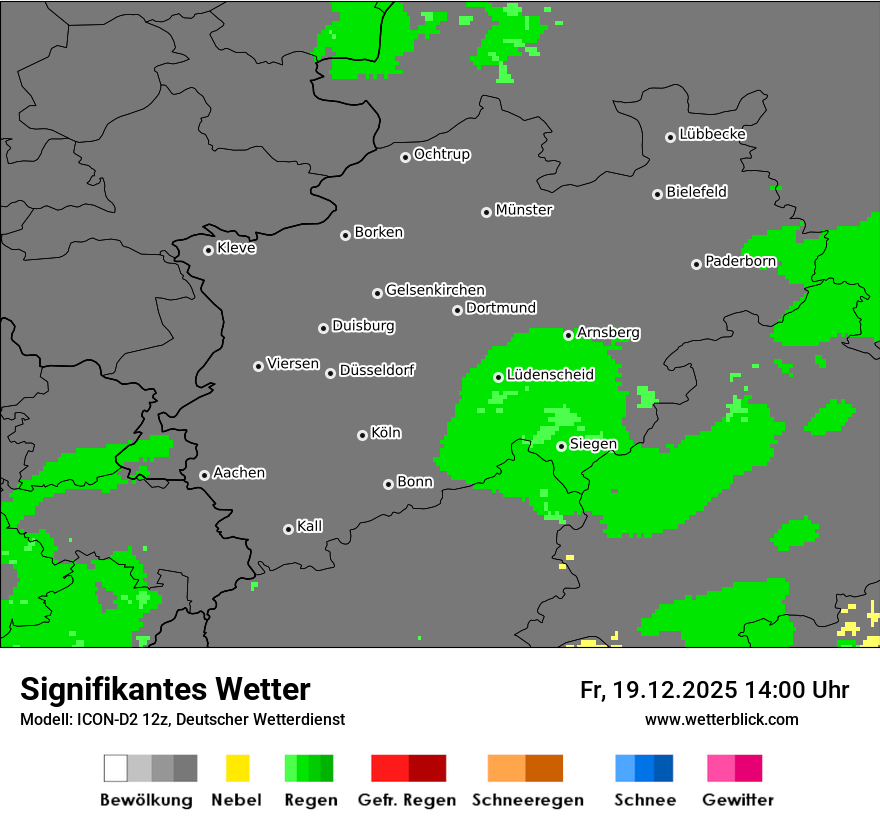 Modellkarten Signifikantes Wetter