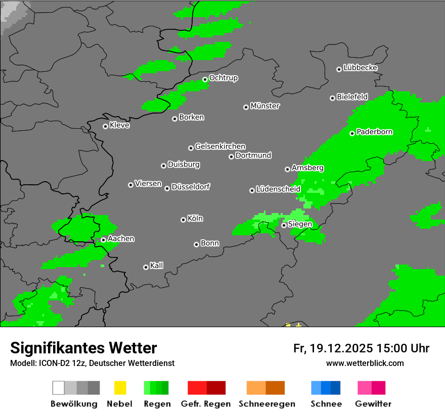 Modellkarten Signifikantes Wetter