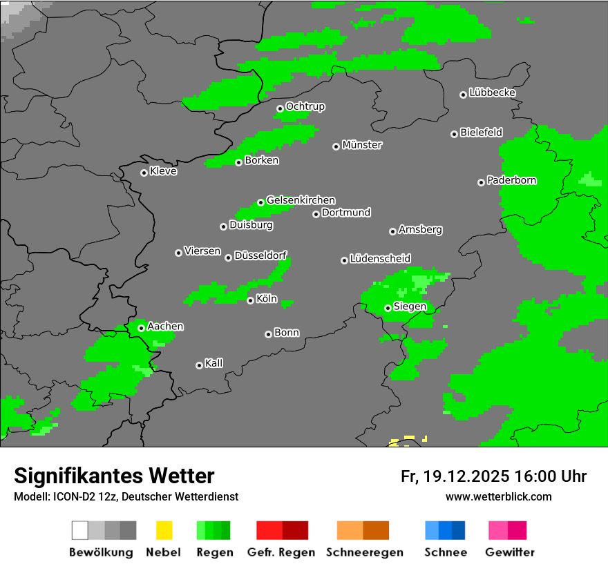 Modellkarten Signifikantes Wetter