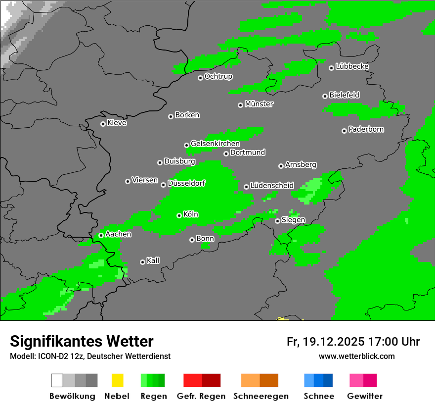 Modellkarten Signifikantes Wetter